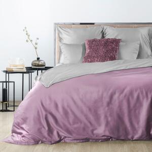 EUROFIRANY Hladká a ľahká posteľná bielizeň z kvalitnej bavlnenej tkaniny 160 cm x 200 cm svetlosivá satén 100% bavlna Rozmery textílií: 160 cm x 200 cm