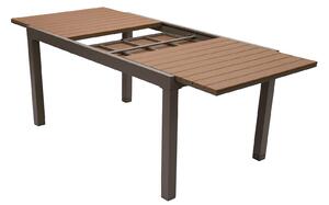 Stôl záhradný rozkladací CALVIN (hnedý)