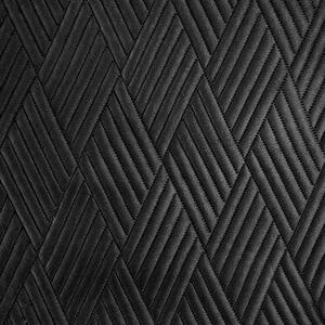 Dekorstudio Zamatový prehoz na posteľ NHD-07 v čiernej farbe Rozmer prehozu (šírka x dĺžka): 220x240cm
