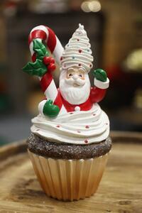 Klasik vianočná figúrka Mikuláš v muffine 15cm