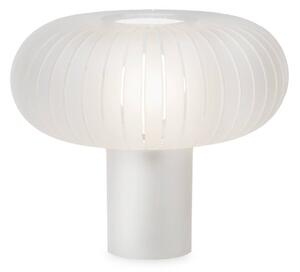 Kartell Stolová lampa Teresa Frozen, farba ľadu, stmievateľné, E27, Biela / opálová, Obývacia izba / jedáleň, Plast, Dizajn, Stojacie svietidlo