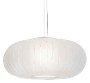 Kartell Závesné svietidlo Teresa Frozen, farba ľadu, Ø 50 cm, E27, Biela / opálová, Obývacia izba / jedáleň, Plast, Dizajn, Závesné svietidlo