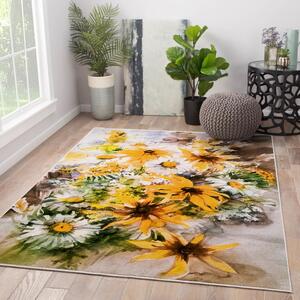 Žltý prateľný koberec 100x140 cm New Carpets - Oyo home