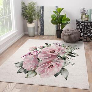 Ružovo-krémový prateľný koberec 80x140 cm New Carpets - Oyo home