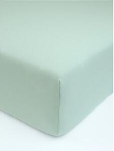 Jersey prostěradlo s elastanem 140 × 200 cm – mátové