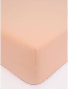 Jersey plachta do postieľky Classic 60 x 120 cm – lososová