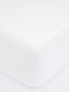 Jersey plachta do postieľky Classic 70 x 140 cm – biela