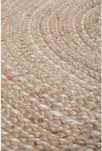 Jutový okrúhly koberec v prírodnej farbe ø 133 cm Capri – Flair Rugs