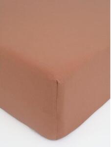 Jersey plachta do postieľky Classic 60 x 120 cm – terakota