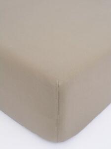 Jersey plachta Classic 90 × 200 cm - sivohnedá