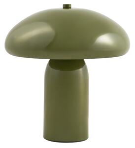 Stolná lampa tmavozelená železná kovový podstavec 22 cm moderný dizajn bytové doplnky obývacia izba
