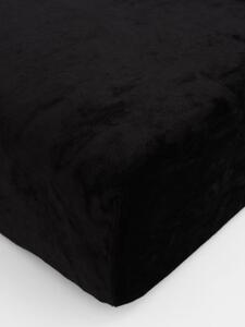 Plachta mikroplyš Deluxe 90 x 200 cm - čierna