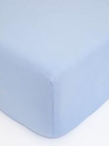 Jersey plachta do postieľky Classic 70 x 140 cm – svetlo modrá