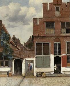 Jan (1632-75) Vermeer - Obrazová reprodukcia View of Houses in Delft, known as 'The Little Street', (35 x 40 cm)