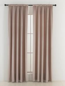 Zamatové zatemňovacie závesy Cesar púdrové - 140 x 160 cm (2ks) - riasiaca stuha