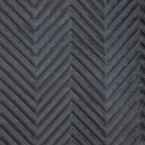 Dekorstudio Zamatový prehoz na posteľ SOFIA v čiernej farbe Rozmer prehozu (šírka x dĺžka): 200x220cm
