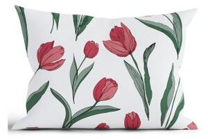 Bavlnená obliečka na vankúš Renforcé 50 × 70 cm – Tulipány