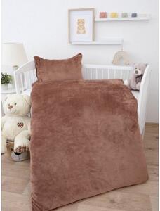 Obliečky mikroplyš do postieľky Exclusive – Laura mocha mousse