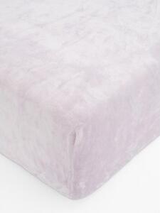 Plachta mikroplyš Deluxe do postieľky 60 x 120 cm - lila