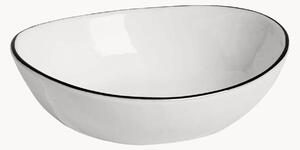 Ručne vyrobené porcelánové misky na občerstvenie Salt, 2 ks