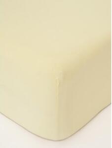 Jersey plachta s elastanom Deluxe 90 × 200 cm – pastelovožltá