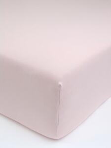 Jersey plachta s elastanom Deluxe 90 × 200 cm – púdrová
