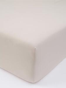 Jersey plachta do postieľky s elastanom Deluxe 60 × 120 cm – prírodná