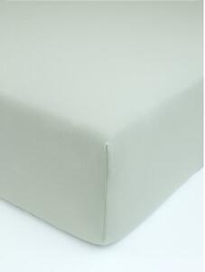 Jersey plachta s elastanom Deluxe 90 × 200 cm – sivozelená