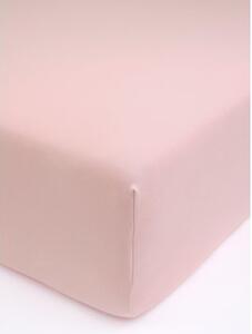 Jersey plachta do postieľky s elastanom Deluxe 60 × 120 cm – staroružová