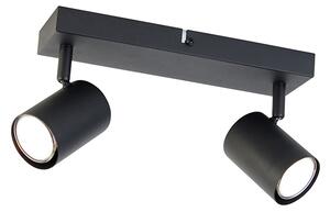 Inteligentné stropné svietidlo čierne obdĺžnikové vrátane 2 Wifi GU10 - Jeana