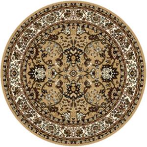 Alfa Carpets Kusový koberec TEHERAN T-117 beige kruh - 160x160 (priemer) kruh cm