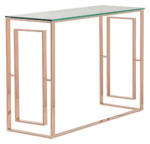 Konzolový stolík Eternic rose gold 120 x 40 x 80 cm
