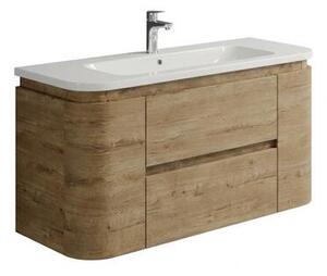 Kúpeľňová skrinka s umývadlom Naturel Shelley 119x50x45 cm dub mat SHELLEY120OAK