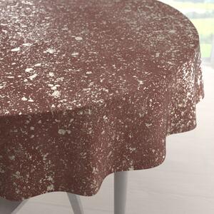Biante Zamatový okrúhly obrus Isabela IBL-013 Gold Design staroružový Ø 100 cm
