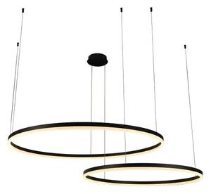 LED Stmievateľný luster na lanku LED/128W/230V 3000-6500K + diaľkové ovládanie
