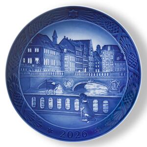 Porcelánový tanier Blue Collectibles 2026 The Marble Bridge Ø 18 cm