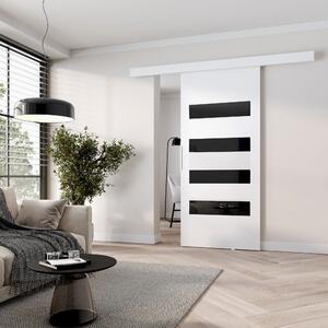Posuvné interiérové dvere BARRET 6 - 106 cm, biele