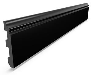 Nástenná dekoratívna lišta XPS DP5-C černá, rozmer 2000x12,6x79mm, IMPOL TRADE