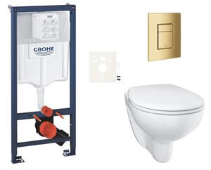 Závesný WC set do ľahkých stien / predstenová montáž GROHE Bau Ceramic SIKOGRSBAUSCGL0