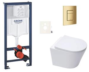 Závesný WC set do ľahkých stien / predstenová montáž SAT Infinitio SIKOGRSIN10SCGL0