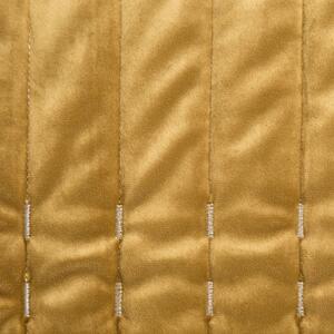 Dekorstudio Zamatový prehoz na posteľ FRIDA1 medový Rozmer prehozu (šírka x dĺžka): 170x210cm