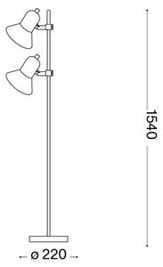 Ideal Lux - Stojacia lampa POLLY 2xE27/60W/230V lesklý chróm