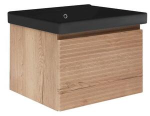 Kúpeľňová skrinka s umývadlom Naturel Savona 78x43x45 cm dub mat SAVONA80DHU1B