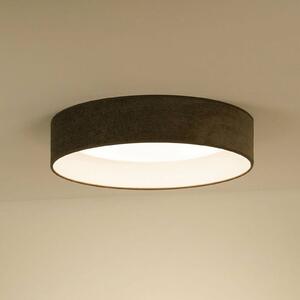 LED stropné svietidlo Plafond, tmavosivá šnúra, Ø 45 cm 3-stupňové stmievanie