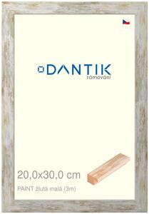 DANTIK rám na obraz 20x30 | PAINT žlutá malá (Sklo Čiré)