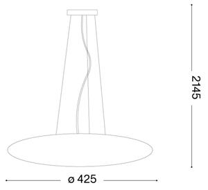 Ideal Lux - Závesný luster SMARTIES na lanku 3xE27/42W/230V pr. 42,5 cm biela