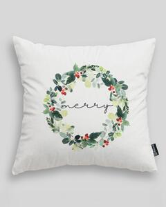 Obliečka na vankúš Merry Wreath 43x43 cm