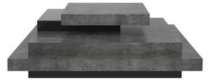 Sivý konferenčný stolík v dekore betónu 110x110 cm Slate - TemaHome