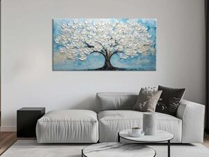 Karlsdesign.sk - Veľký dizajnový obraz | Biely kvetinový strom - 20x40