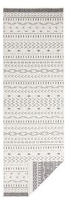 Sivo-krémový vonkajší koberec NORTHRUGS Kuba, 250 x 80 cm